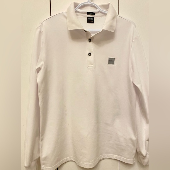 BOSS Boss Slim-Fit Passerby Long Sleeve polo shirt - Picture 2 of 15